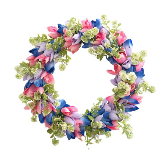 15-дюймовый венок из тюльпанов для входной двери, весенне-летний венок из искусственного шелка с листьями эвкалипта, искусственный цветочный венок для внутреннего и наружного декора стен A
15-дюймовый венок из тюльпанов для входной двери, весенне-летний венок из искусственного шелка с листьями эвкалипта, искусственный цветочный венок для внутреннего и наружного декора стен A