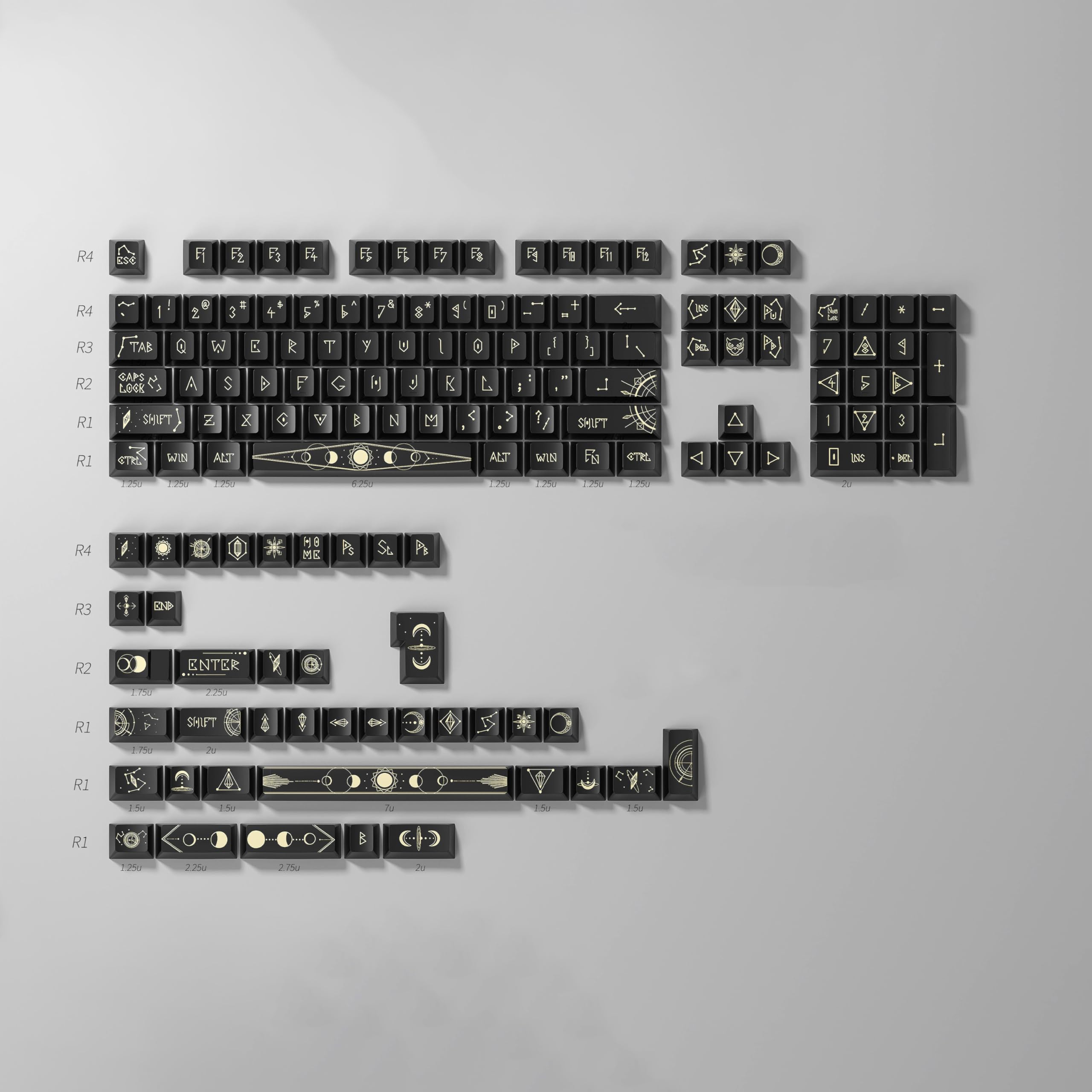 DayDreamers Starry Poems Keycap Mechanical Gaming Material (144 keys)/MX Compatible/For Keyboard/Sublimation Printing/PBT (Black) чорний
DayDreamers Starry Poems Keycap Mechanical Gaming Material (144 keys)/MX Compatible/For Keyboard/Sublimation Printing/PBT (Black) чорний