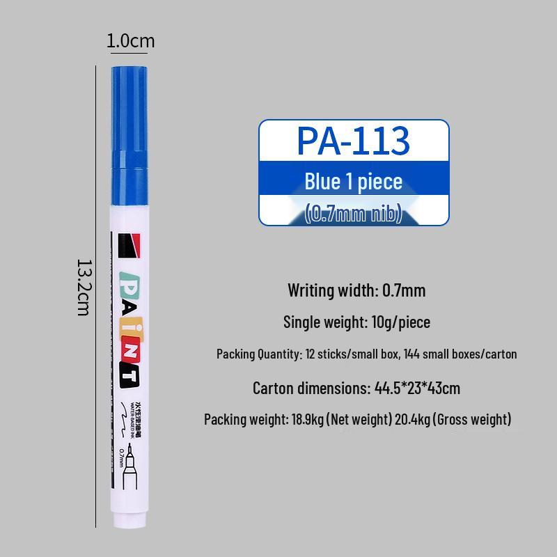 Shield 113 Waterproof 0.7mm Colored Needle Tip Paint Marker for Industrial Tire Touch-Up
Shield 113 Waterproof 0.7mm Colored Needle Tip Paint Marker for Industrial Tire Touch-Up
