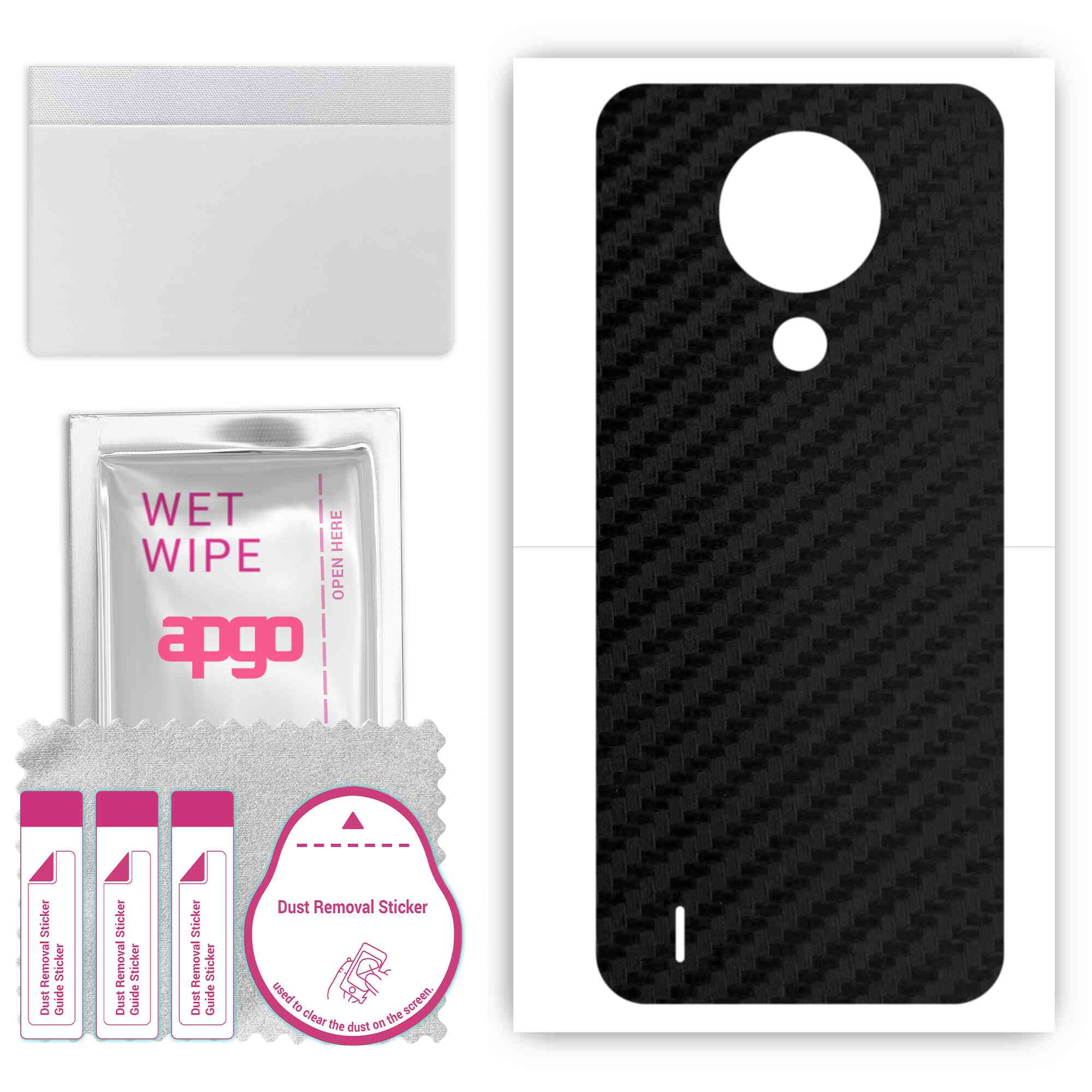 apgo Protective Skin Sticker for the back compatible with Nokia 1.4, Wrap Film, Foil, Vinyl - Pattern Carbon Black
apgo Protective Skin Sticker for the back compatible with Nokia 1.4, Wrap Film, Foil, Vinyl - Pattern Carbon Black