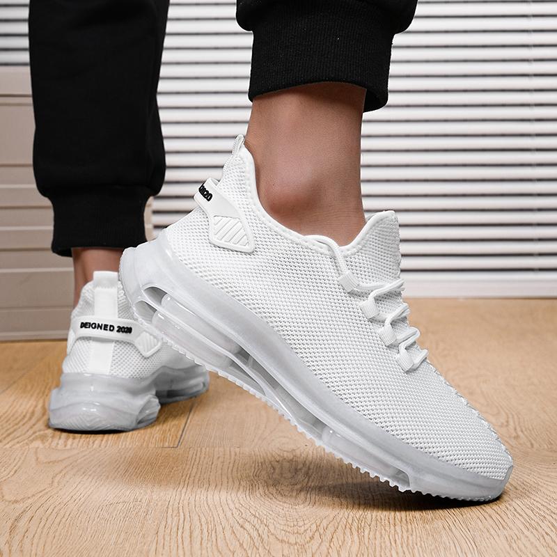 Модные мужские кроссовки на толстой подошве, амортизирующие, на шнуровке, летние, теннисные, дышащие, на платформе, с защитой от запаха, модная повседневная обувь 47 белый
Модные мужские кроссовки на толстой подошве, амортизирующие, на шнуровке, летние, теннисные, дышащие, на платформе, с защитой от запаха, модная повседневная обувь 47 белый