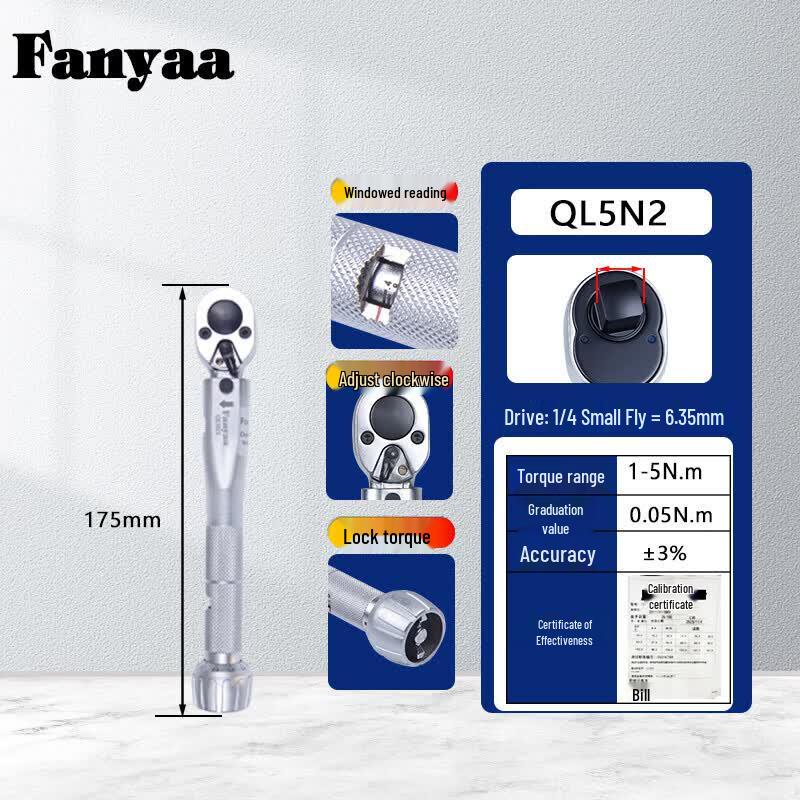 Fanyaa Professional Preset Torque Wrench
Fanyaa Professional Preset Torque Wrench