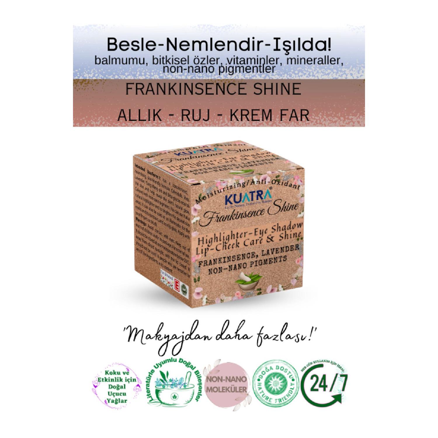 Frankinsence Shine Moisturizing, Antioxidant, Shimmering Blush-lipstick-eyeshadow natural Ingredient
Frankinsence Shine Moisturizing, Antioxidant, Shimmering Blush-lipstick-eyeshadow natural Ingredient
