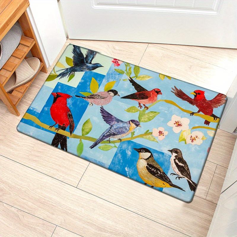 1pc Vibrant Bird Mural Area Mat - Colorful Watercolor Birds & Floral Design, Non-Slip, Absorbent, Durable Polyester Mat for Entr 40cm x 60cm
1pc Vibrant Bird Mural Area Mat - Colorful Watercolor Birds & Floral Design, Non-Slip, Absorbent, Durable Polyester Mat for Entr 40cm x 60cm