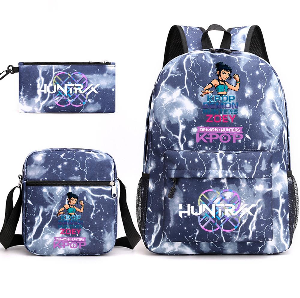 3Pcs/set Anime Cartoon K-Pop Demon Hunters Printed Backpack with Shoulder Bag Pencil Case for Teenager Student Boy Girl Large Capacity School Bag
3Pcs/set Anime Cartoon K-Pop Demon Hunters Printed Backpack with Shoulder Bag Pencil Case for Teenager Student Boy Girl Large Capacity School Bag