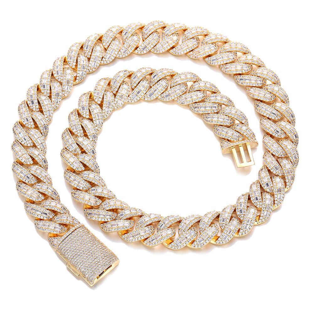 Hot Sale European and American New High Quality Stacked Square Diamond 11mm Bubble Chain Necklace Hip Hop Trend Street Jewelry Bracelet 7inch (length about 18cm)
Hot Sale European and American New High Quality Stacked Square Diamond 11mm Bubble Chain Necklace Hip Hop Trend Street Jewelry Bracelet 7inch (length about 18cm)