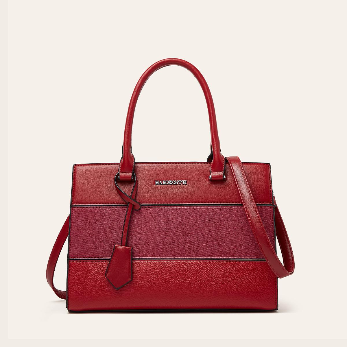 Large capacity tote bag fashion mother handbag messenger bag commuter shoulder bag темно-червоний колір
Large capacity tote bag fashion mother handbag messenger bag commuter shoulder bag темно-червоний колір