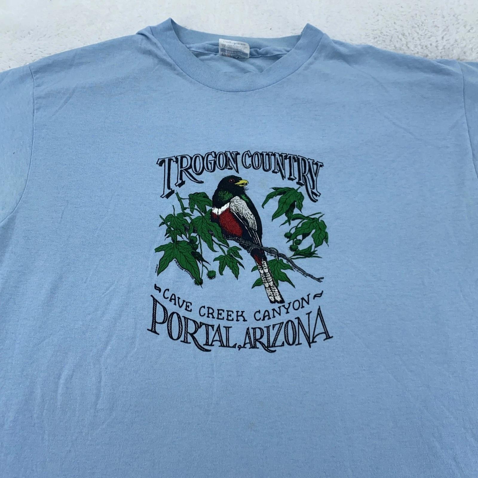 Vintage Trogon Country T-Shirt Mens Large Cave Creek Canyon Portal Arizona Bird 3XL
Vintage Trogon Country T-Shirt Mens Large Cave Creek Canyon Portal Arizona Bird 3XL
