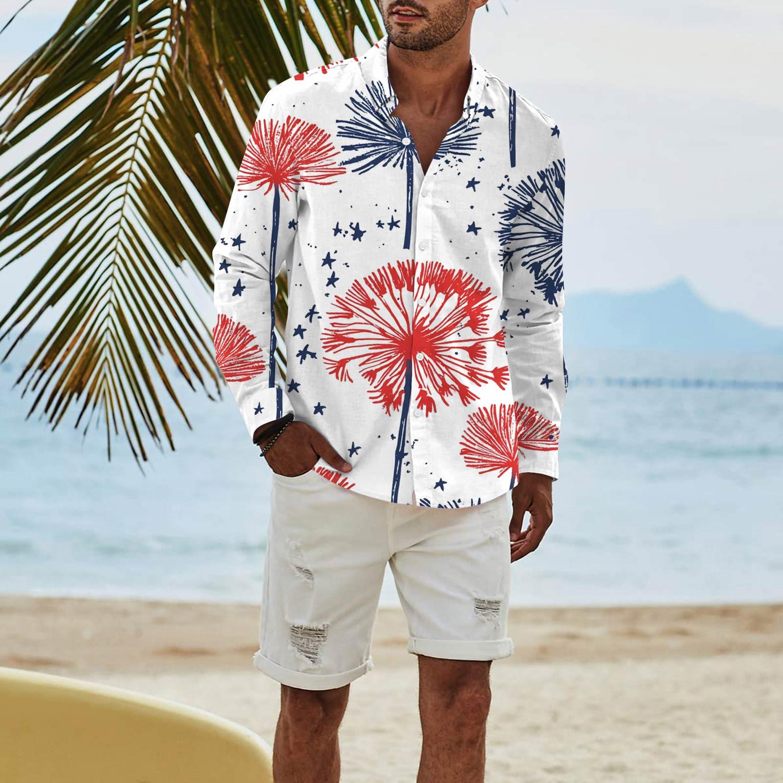 Men s Fashion Long Sleeve Independence Day Printed Casual T Shirt Button Regular Fit Shirt Top XXL білий
Men s Fashion Long Sleeve Independence Day Printed Casual T Shirt Button Regular Fit Shirt Top XXL білий