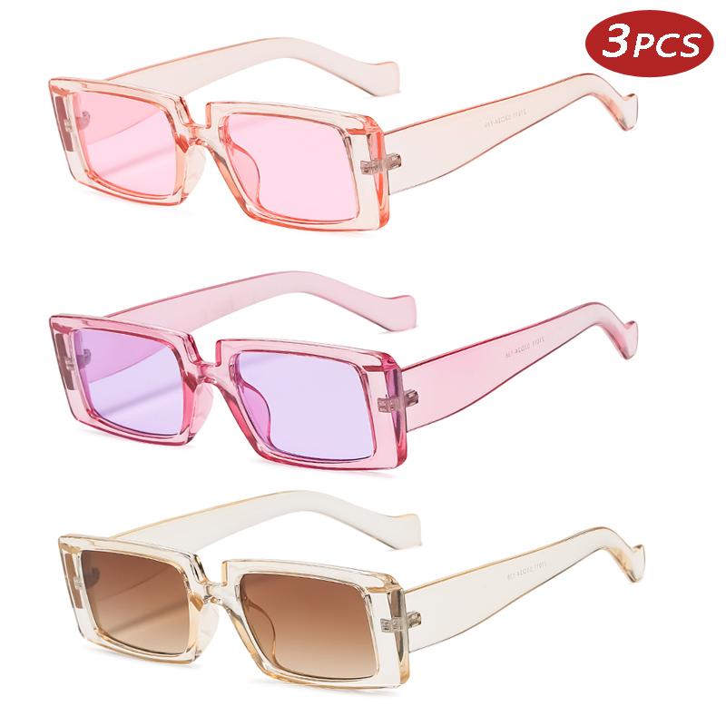 3pcs Retro Square Sun Glasses Luxury Brand Travel Small Rectangle Sunglasses Women Men Vintage Gradient Eyeglasses UV400
3pcs Retro Square Sun Glasses Luxury Brand Travel Small Rectangle Sunglasses Women Men Vintage Gradient Eyeglasses UV400