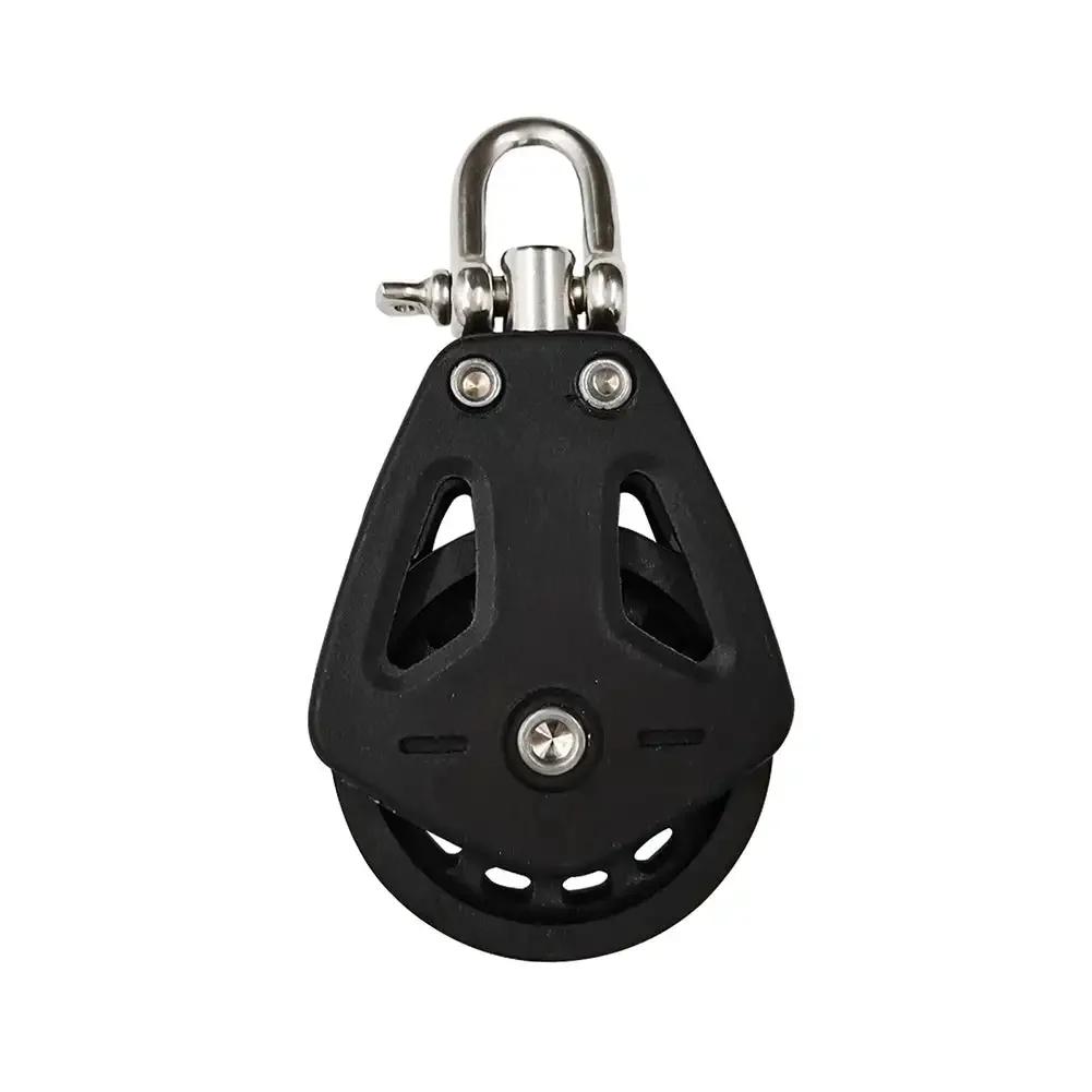 High Load Sheave Block Universal Head Swivel Shackle Single Pulley Plain Bearing Block Rope Runner Universal Boat Accessories
High Load Sheave Block Universal Head Swivel Shackle Single Pulley Plain Bearing Block Rope Runner Universal Boat Accessories
