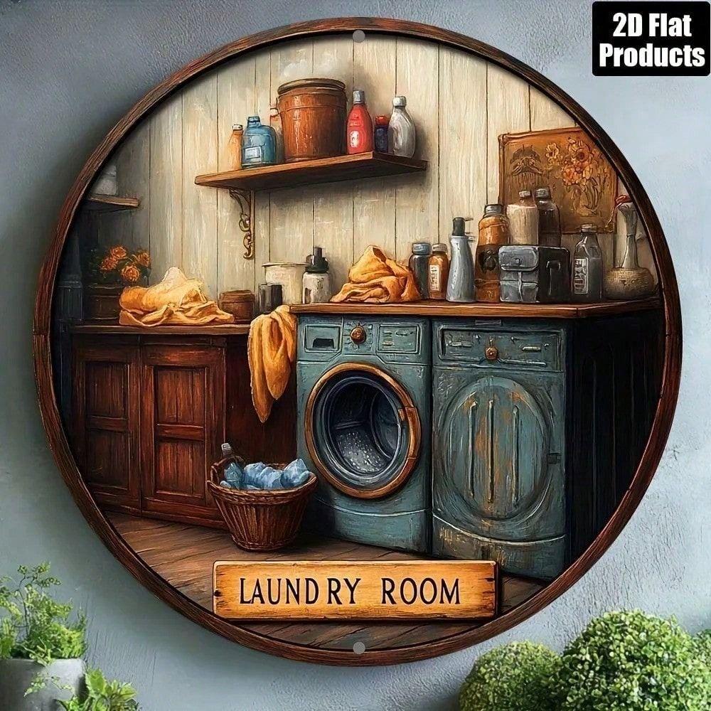 Vintage Laundry Room Metal Sign Wall Decor for Home Cafe
Vintage Laundry Room Metal Sign Wall Decor for Home Cafe