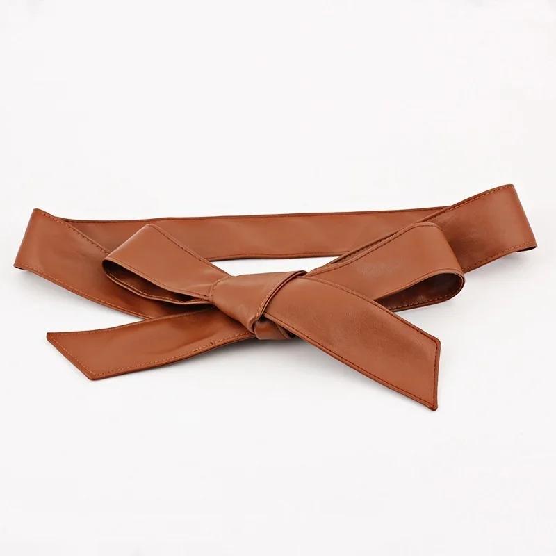 New Summer Fashion PU Leather Belt Soft Dress Belts Wide Corset Strap Female Clothes Decoration Accessories Supplies Solid Color 180cm коричневый
New Summer Fashion PU Leather Belt Soft Dress Belts Wide Corset Strap Female Clothes Decoration Accessories Supplies Solid Color 180cm коричневый