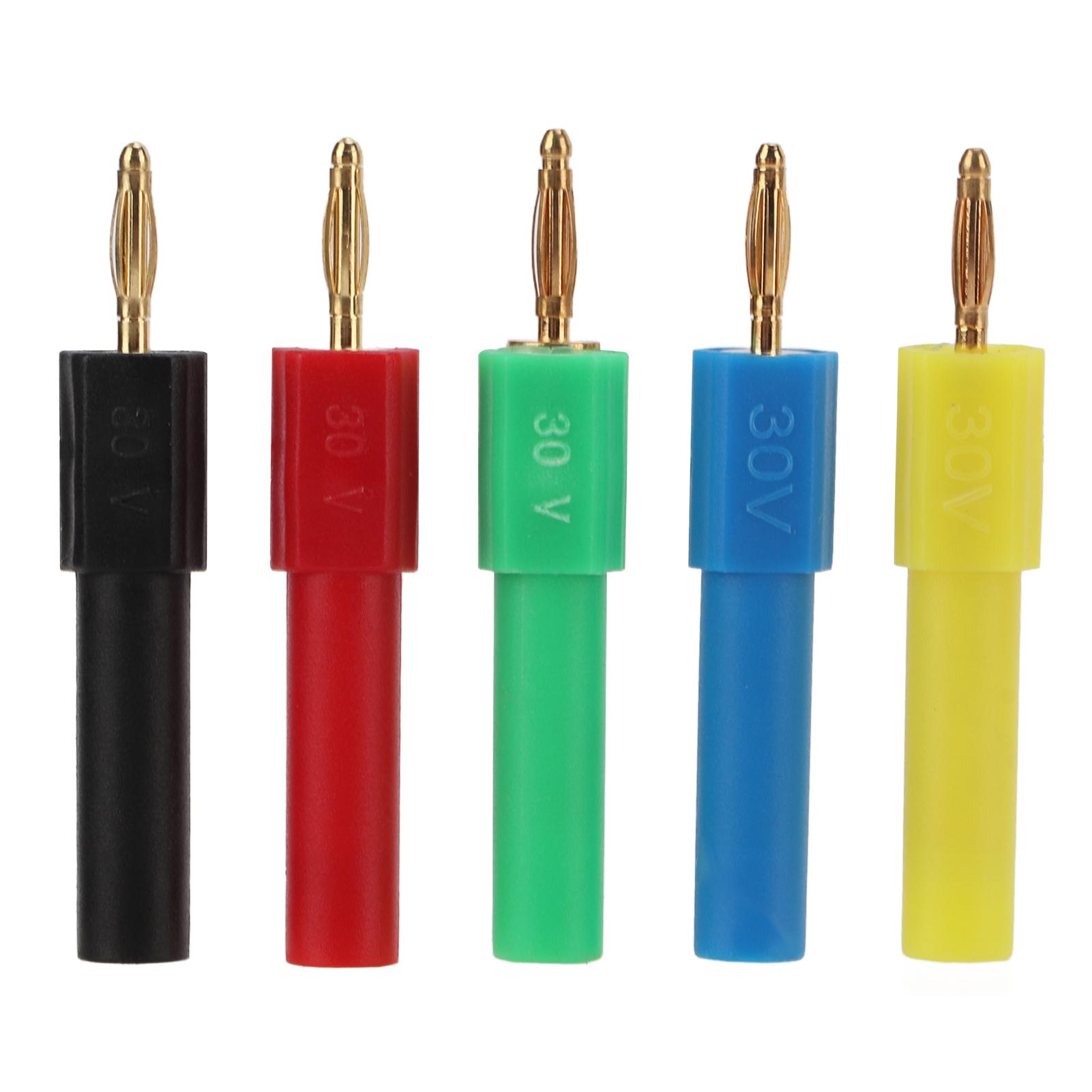 5Pcs Male to Female Banana Plug 2mm to 4mm PA Brass Bananas Plugs Adapter for Automobiles
5Pcs Male to Female Banana Plug 2mm to 4mm PA Brass Bananas Plugs Adapter for Automobiles