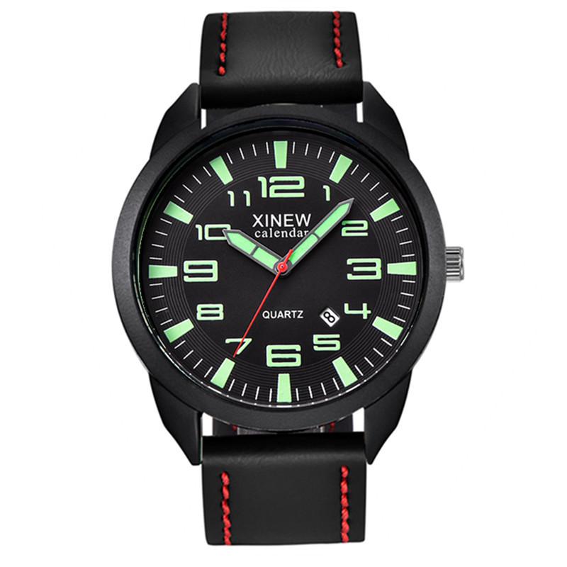 Чоловічий кварцовий годинник XINEW зі шкіряним ремінцем та датою
Чоловічий кварцовий годинник XINEW зі шкіряним ремінцем та датою