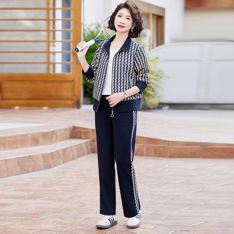 Mom’s 2025 Autumn Sportswear: Stylish Jacket & Two-Piece Set for Middle-Aged and Elderly Women XL (90-110 jin) темно-синього кольору
Mom’s 2025 Autumn Sportswear: Stylish Jacket & Two-Piece Set for Middle-Aged and Elderly Women XL (90-110 jin) темно-синього кольору