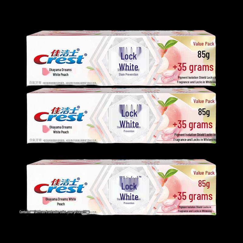 Crest Whitening Toothpaste White Peach Flavor
Crest Whitening Toothpaste White Peach Flavor