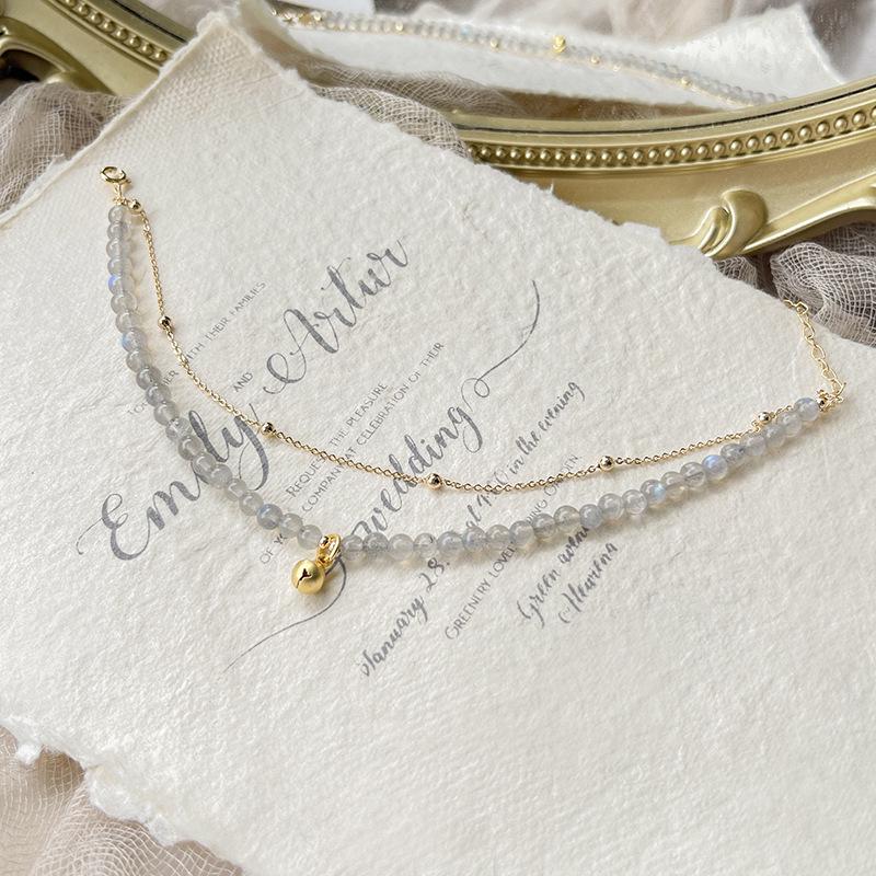 Браслет из натурального хрусталя Qiaoen Light Luxury и браслет на ногу из серого лунного камня с колокольчиком
Браслет из натурального хрусталя Qiaoen Light Luxury и браслет на ногу из серого лунного камня с колокольчиком