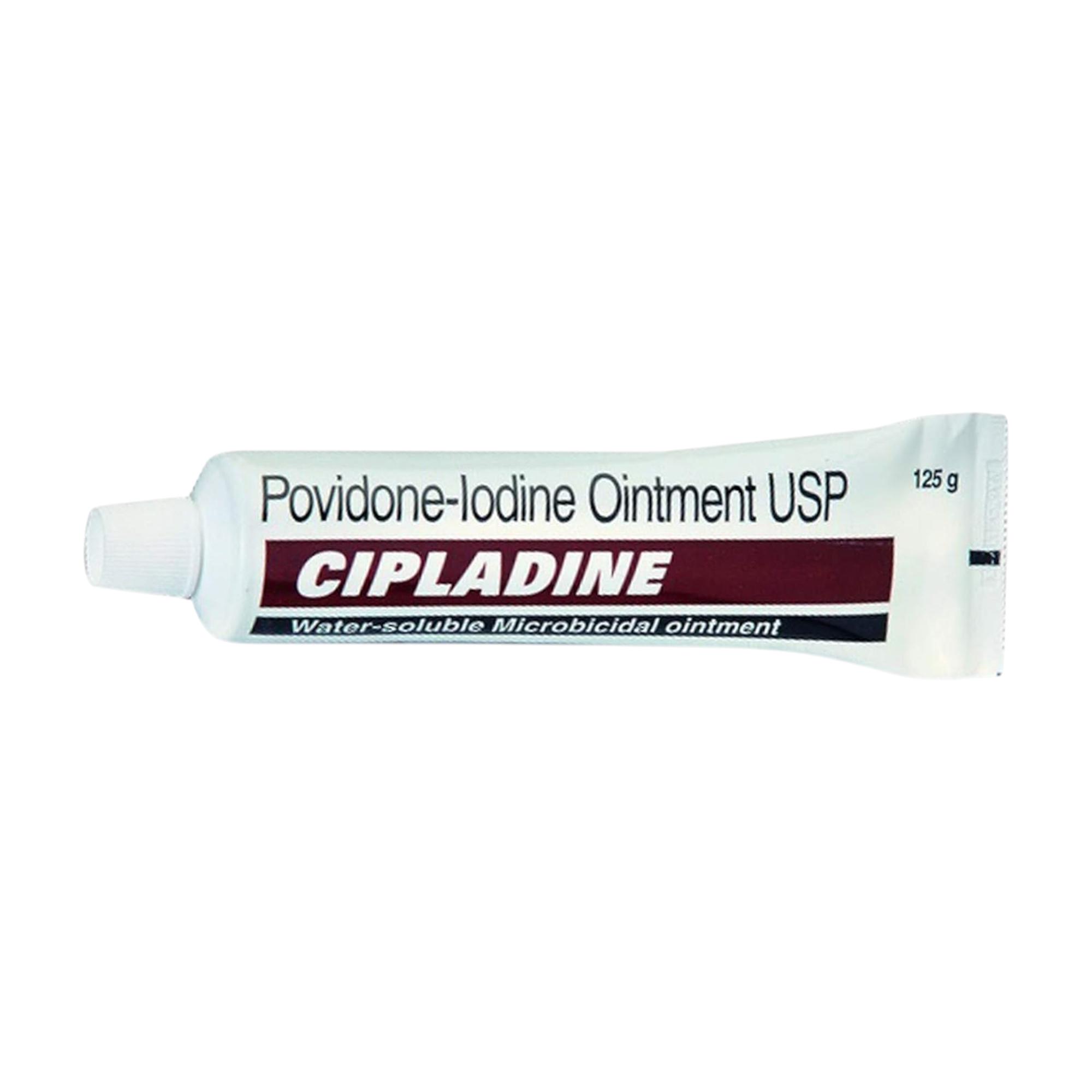 Cipladine Ointment 125GM Povidone-Iodine Antiseptic for Cuts Burns Wounds Infection Care
Cipladine Ointment 125GM Povidone-Iodine Antiseptic for Cuts Burns Wounds Infection Care