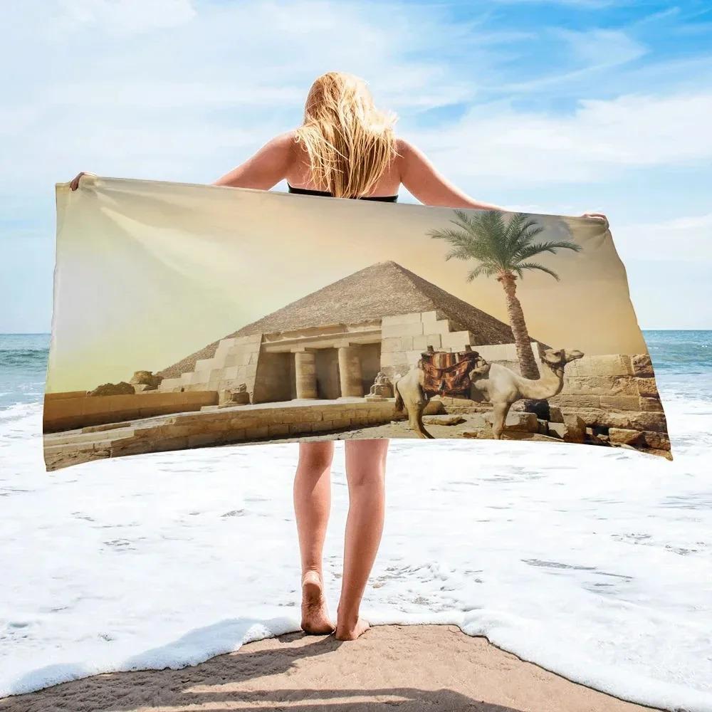 Ancient Egypt Hieroglyph Pyramid Pharaoh Beach Towel Retro Style Bath Towel Absorbent Quick Dry Sport Travel Swim Pool Towels W40*H60(CM)
Ancient Egypt Hieroglyph Pyramid Pharaoh Beach Towel Retro Style Bath Towel Absorbent Quick Dry Sport Travel Swim Pool Towels W40*H60(CM)