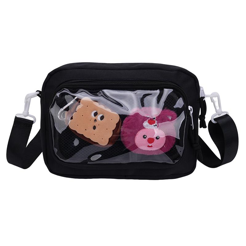 Simple Nylon Ita Bags Girls Small Square Messenger Purse Cute Pin Display Itabag Cellphone Crossbody Shoulder Bag for Women чёрный
Simple Nylon Ita Bags Girls Small Square Messenger Purse Cute Pin Display Itabag Cellphone Crossbody Shoulder Bag for Women чёрный