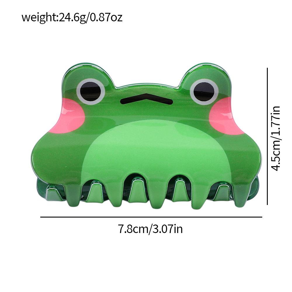 Green Frog Creative Hair Claw, Cute Frog Hair Clip, Hair Accessory, Shark Clip, Animal Acrylic Hair Claw
Green Frog Creative Hair Claw, Cute Frog Hair Clip, Hair Accessory, Shark Clip, Animal Acrylic Hair Claw