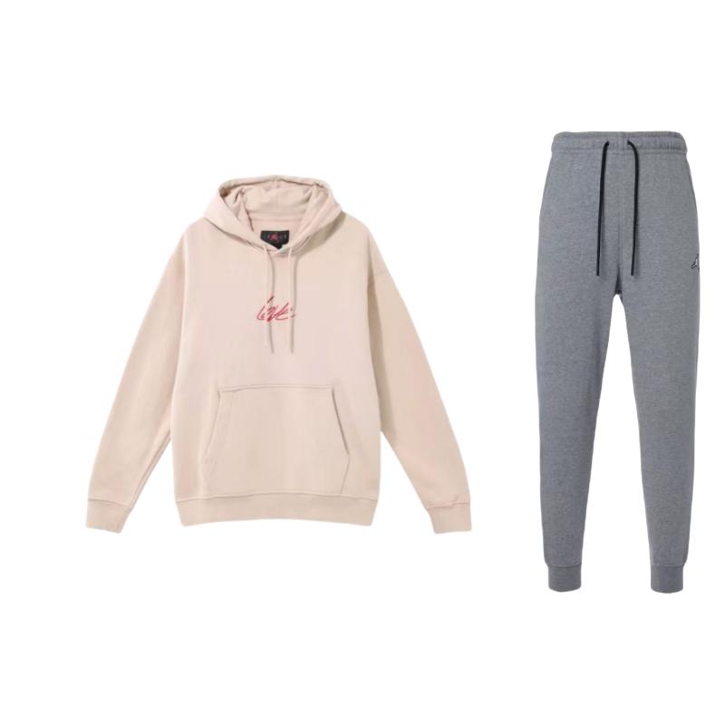 Jordan Embroidered Hoodie And Drawstring Mid-Waist Long Pants Casual Sports Set Unisex sets DQ7341-091+FD4801-292 M
Jordan Embroidered Hoodie And Drawstring Mid-Waist Long Pants Casual Sports Set Unisex sets DQ7341-091+FD4801-292 M