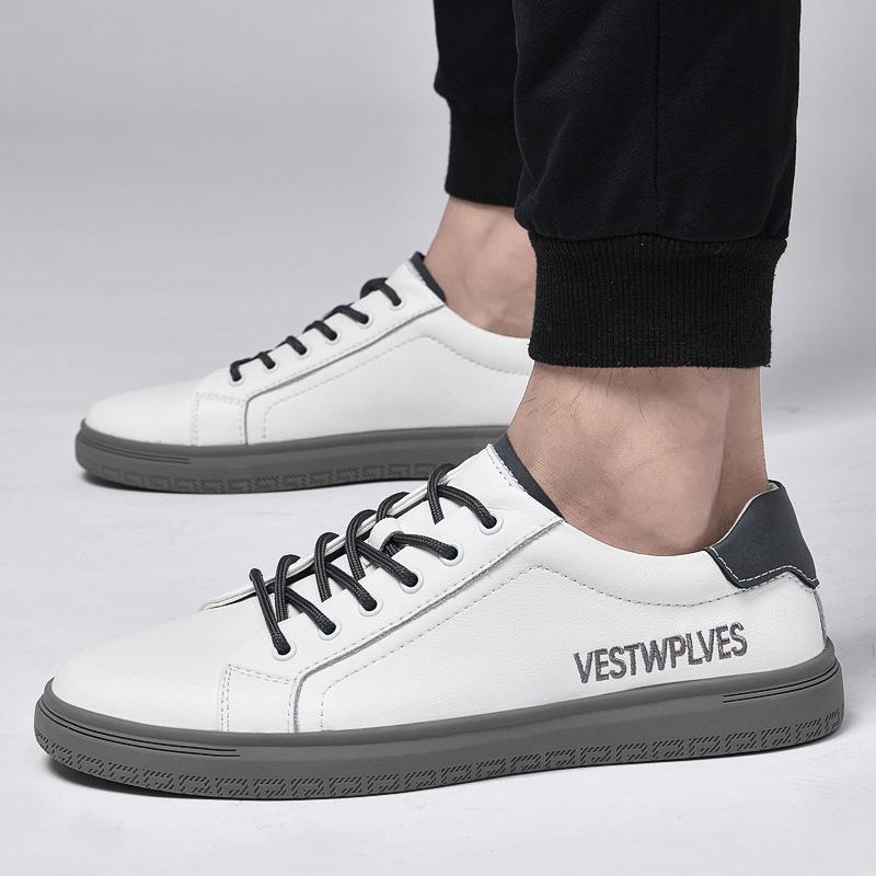 Round head lace-up single shoes cowhide men s shoes breathable casual board shoes men s students blue and white shoes men s trend shoes 37
Round head lace-up single shoes cowhide men s shoes breathable casual board shoes men s students blue and white shoes men s trend shoes 37