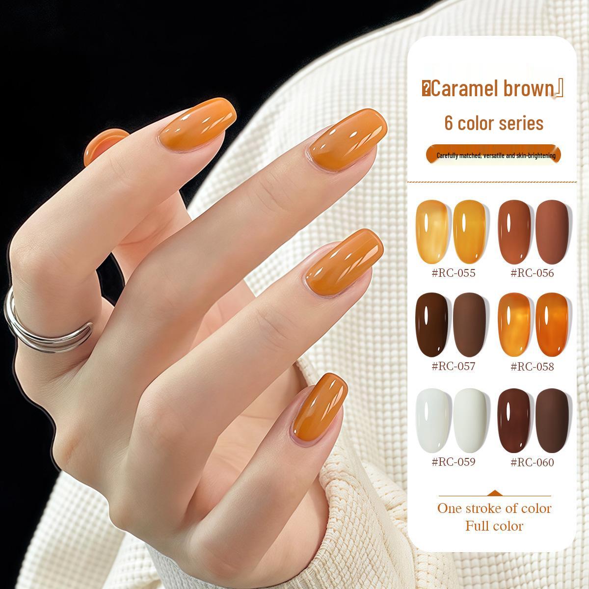 2025 Spring/Summer Caramel Brown Gel Nail Polish Set - Popular Exploding Flash Shade for Nail Salons
2025 Spring/Summer Caramel Brown Gel Nail Polish Set - Popular Exploding Flash Shade for Nail Salons
