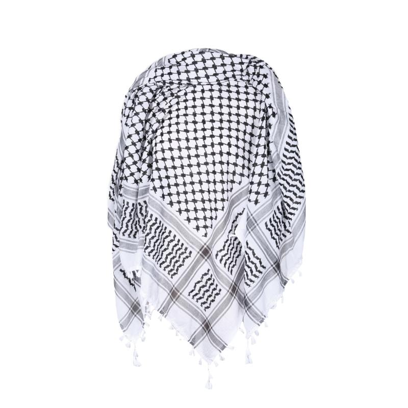 125x125cm Arab Scarf Arab Enthusiasts Keffiyeh Headscarf Multi Purpose Shemagh Scarf for Male Outdoor Dustproof Tool 1
125x125cm Arab Scarf Arab Enthusiasts Keffiyeh Headscarf Multi Purpose Shemagh Scarf for Male Outdoor Dustproof Tool 1