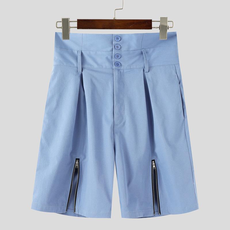 INCERUN Мужские повседневные шорты с высокой талией, на молнии, свободного кроя, с разрезами до середины бедра L синий
INCERUN Мужские повседневные шорты с высокой талией, на молнии, свободного кроя, с разрезами до середины бедра L синий