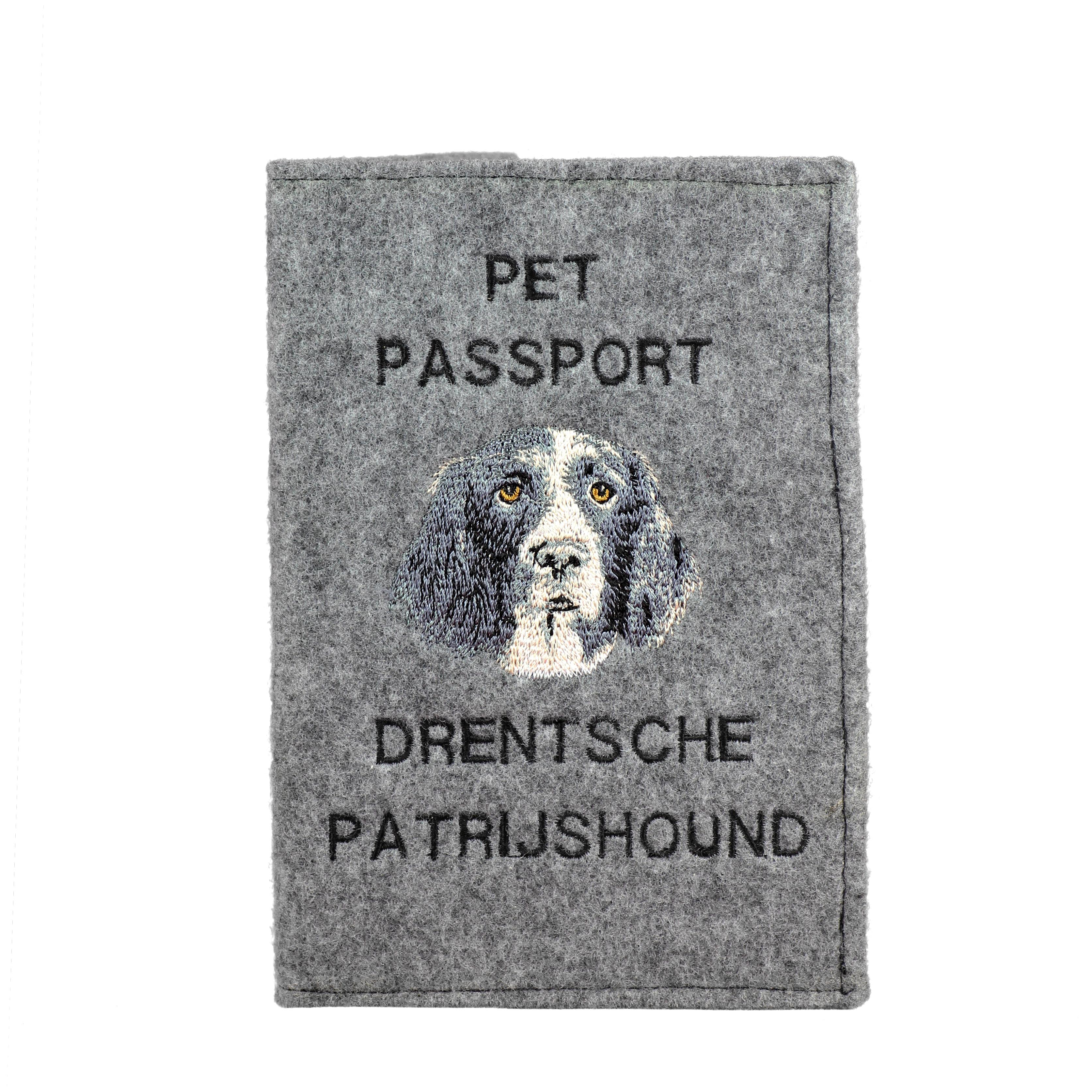 Drentse Patrijshond, Drentsche Patrijshond - Dog passport case, document case, gift for the traveller from the Art-Dog brand сірий колір
Drentse Patrijshond, Drentsche Patrijshond - Dog passport case, document case, gift for the traveller from the Art-Dog brand сірий колір