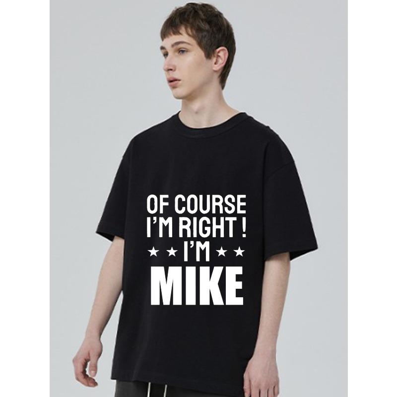 Black T-Shirt with Of Course Im Right Im Mike Print for Casual Wear XXXXL чёрный
Black T-Shirt with Of Course Im Right Im Mike Print for Casual Wear XXXXL чёрный