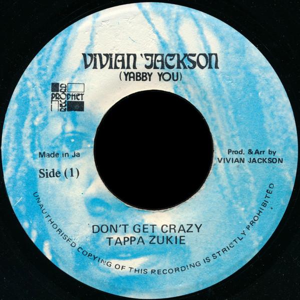 7inch Record TAPPER ZUKIE - Don t Get Crazy NONE Vivian Jackson, Jamaica Reggae, Ska & Dub Used
7inch Record TAPPER ZUKIE - Don t Get Crazy NONE Vivian Jackson, Jamaica Reggae, Ska & Dub Used