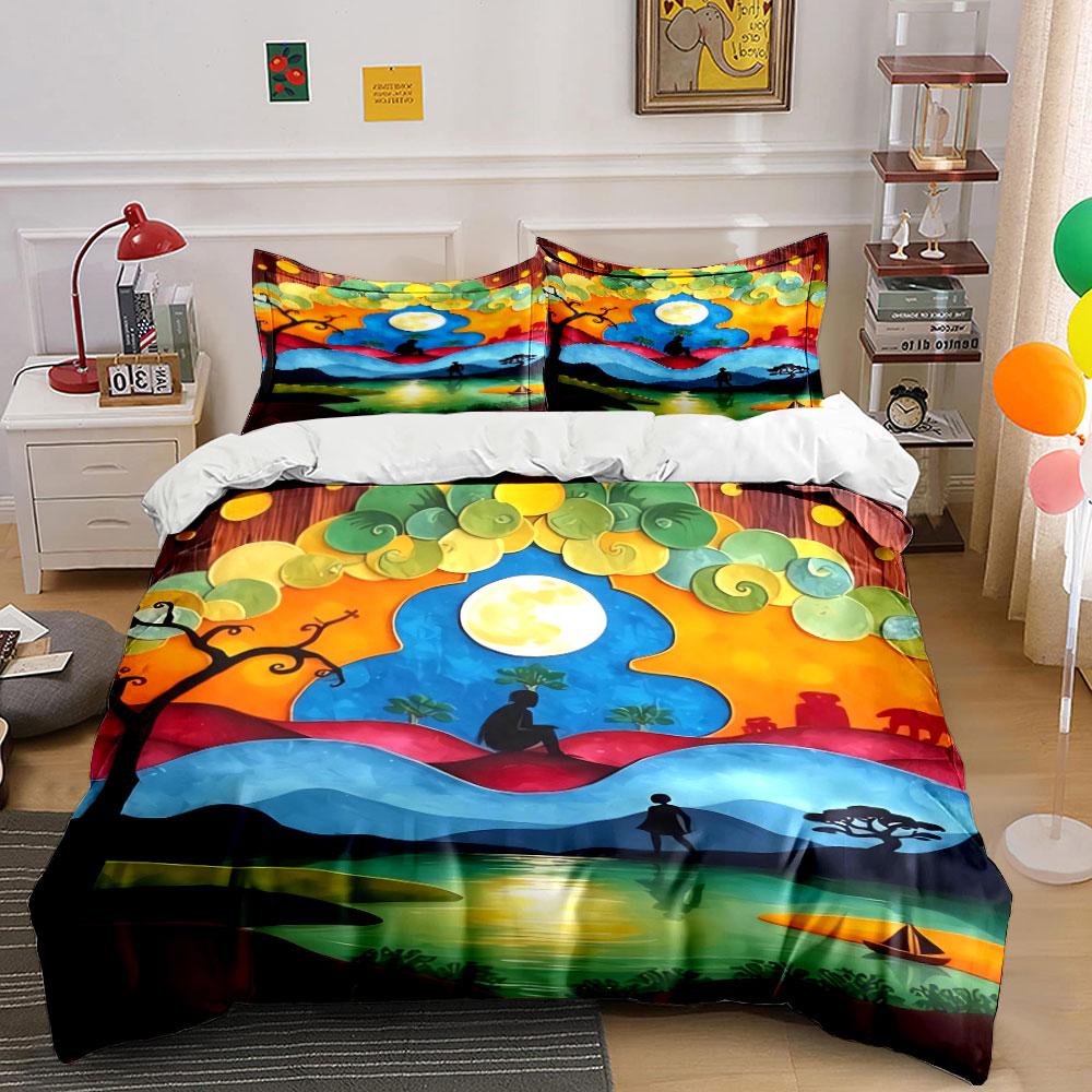 Colorful landscape with trees. Bedding sets Duvet cover sets Duvet covers Pillowcases(1 * Duvet Cover 2 * Pillowcases, without duvet insert) 135x200cm
Colorful landscape with trees. Bedding sets Duvet cover sets Duvet covers Pillowcases(1 * Duvet Cover 2 * Pillowcases, without duvet insert) 135x200cm