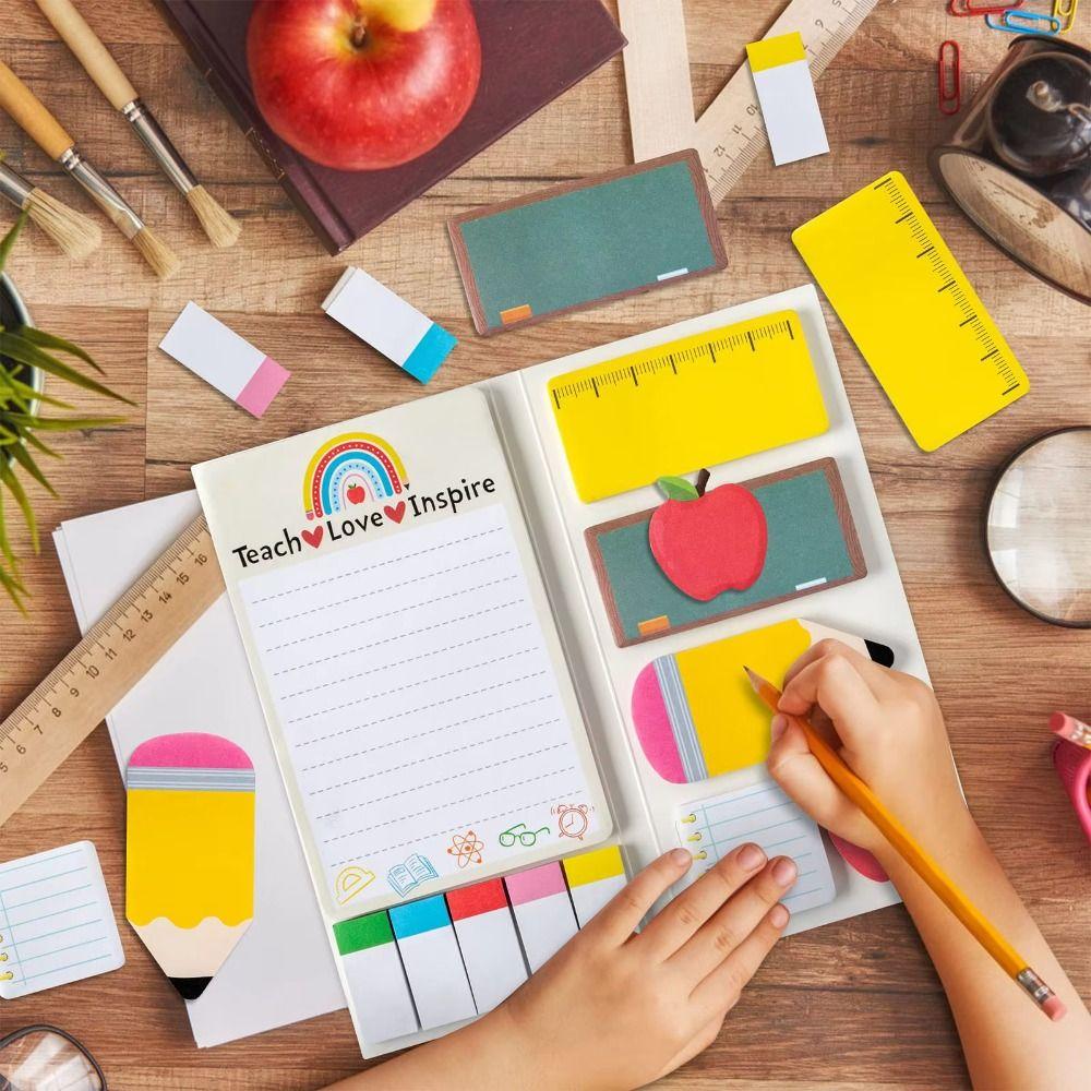 Self-Stick Sticky Note Pads Teachers Day Theme Writing Memo Pads Teaching Supplies as picture
Self-Stick Sticky Note Pads Teachers Day Theme Writing Memo Pads Teaching Supplies as picture