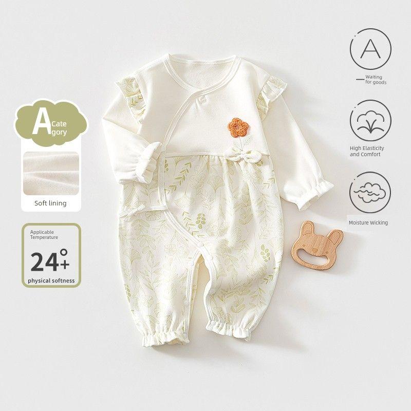 with Diagonal Placket and Tie-Up Belly Protection, Butterfly-Style Clothing for Spring and Autumn, Newborn Baby Long-Sleeve Romper for All Seasons Green 59(Recommended Baby Weight: 3.5-5kg)
with Diagonal Placket and Tie-Up Belly Protection, Butterfly-Style Clothing for Spring and Autumn, Newborn Baby Long-Sleeve Romper for All Seasons Green 59(Recommended Baby Weight: 3.5-5kg)