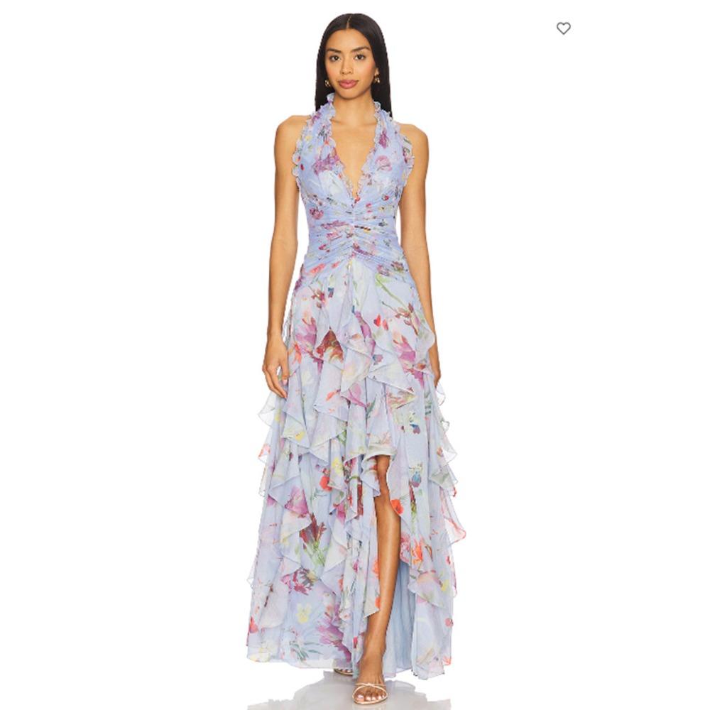 European and American French Women s Clothing Sweet Printed Long Dress Cake Dress Strap Multi-layer Dress Evening Dress XXL
European and American French Women s Clothing Sweet Printed Long Dress Cake Dress Strap Multi-layer Dress Evening Dress XXL