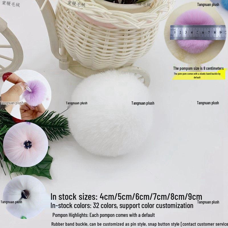 Colorful Imitation Mink Rabbit Fur Balls (4-9cm) for DIY Jewelry, Plush Bag Pendants, and Clothing Accessories. 3cm
Colorful Imitation Mink Rabbit Fur Balls (4-9cm) for DIY Jewelry, Plush Bag Pendants, and Clothing Accessories. 3cm