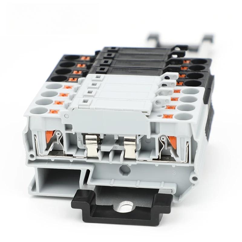 Fush Terminal Block 10Pcs PTC4-HESI Disconnect Lever Push-in Connector Din Mount With 5x20mm 0.5A-10A Fuse PTC 4-HESI Without fuse
Fush Terminal Block 10Pcs PTC4-HESI Disconnect Lever Push-in Connector Din Mount With 5x20mm 0.5A-10A Fuse PTC 4-HESI Without fuse