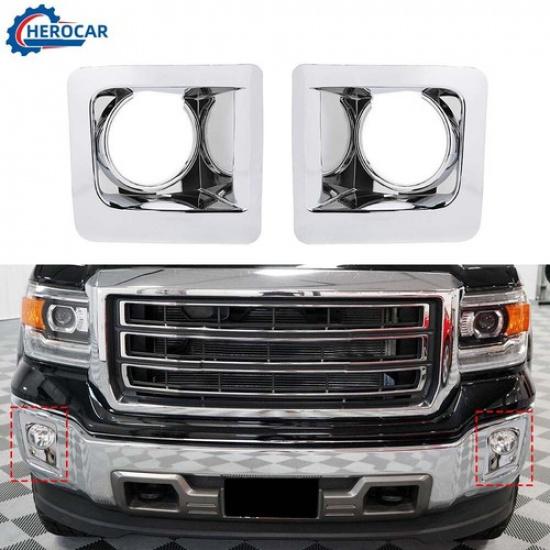 Chrome Front Fog Light Lamp Frame Trim Cover Bezels Fit For GMC SIERRA 2014-15
Chrome Front Fog Light Lamp Frame Trim Cover Bezels Fit For GMC SIERRA 2014-15