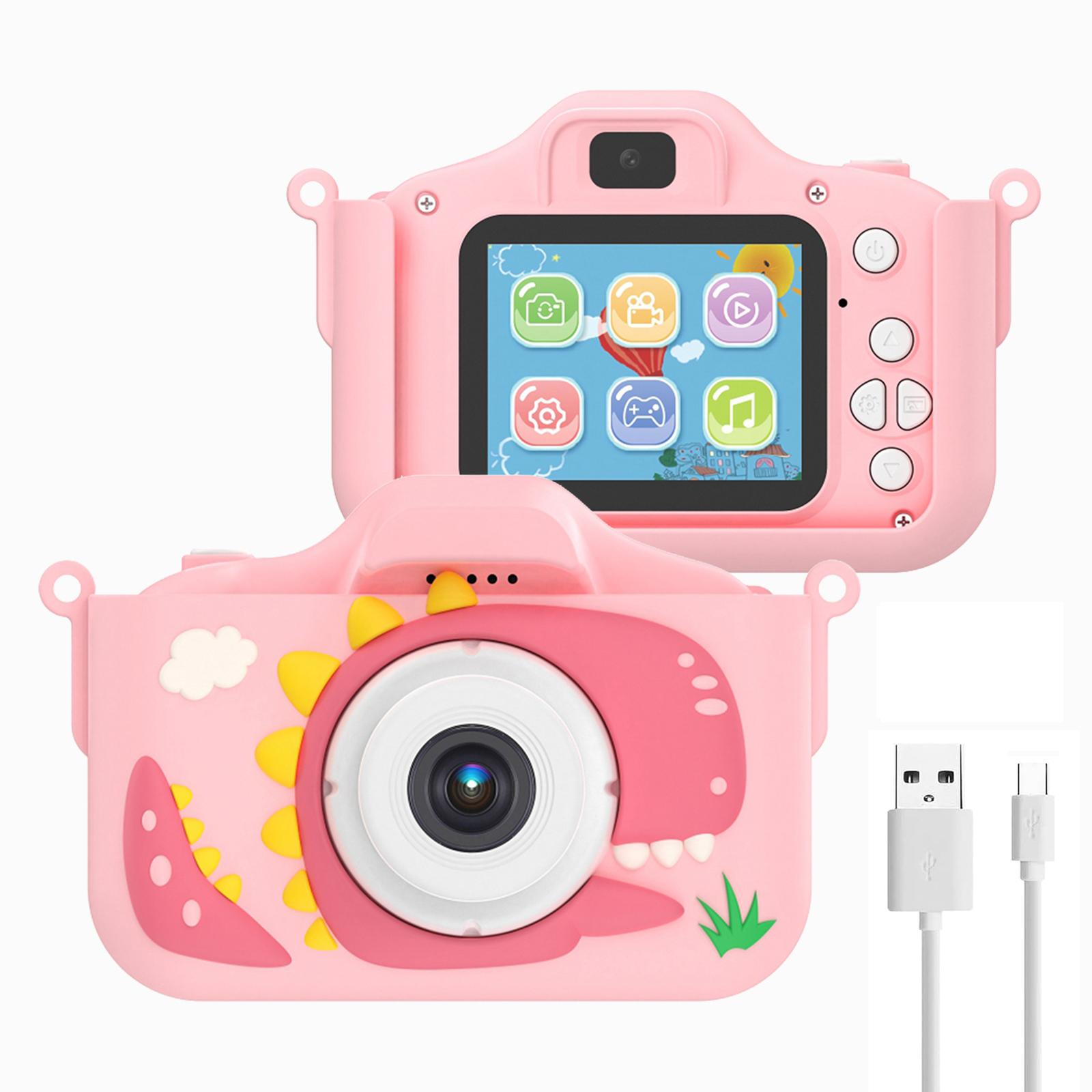 X13S Cartoon Dinosaur Dual Lens Kids Camera Toy with 32G TF Card+Card Reader (CE Certified) Pink
X13S Cartoon Dinosaur Dual Lens Kids Camera Toy with 32G TF Card+Card Reader (CE Certified) Pink