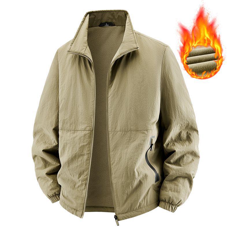 Men s Plus Size Velvet-Lined Casual Jacket – Stand Collar, Autumn/Winter Collection. 3XL (155-170 lbs) хакі
Men s Plus Size Velvet-Lined Casual Jacket – Stand Collar, Autumn/Winter Collection. 3XL (155-170 lbs) хакі