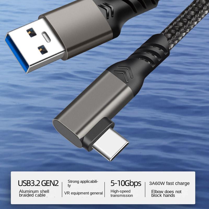 For Oculus Quest 1/2 2m USB-A to USB-C VR Headset Link Cable USB3.2 Gen2 3A Fast Charging 10Gbps Data Cord Type A
For Oculus Quest 1/2 2m USB-A to USB-C VR Headset Link Cable USB3.2 Gen2 3A Fast Charging 10Gbps Data Cord Type A