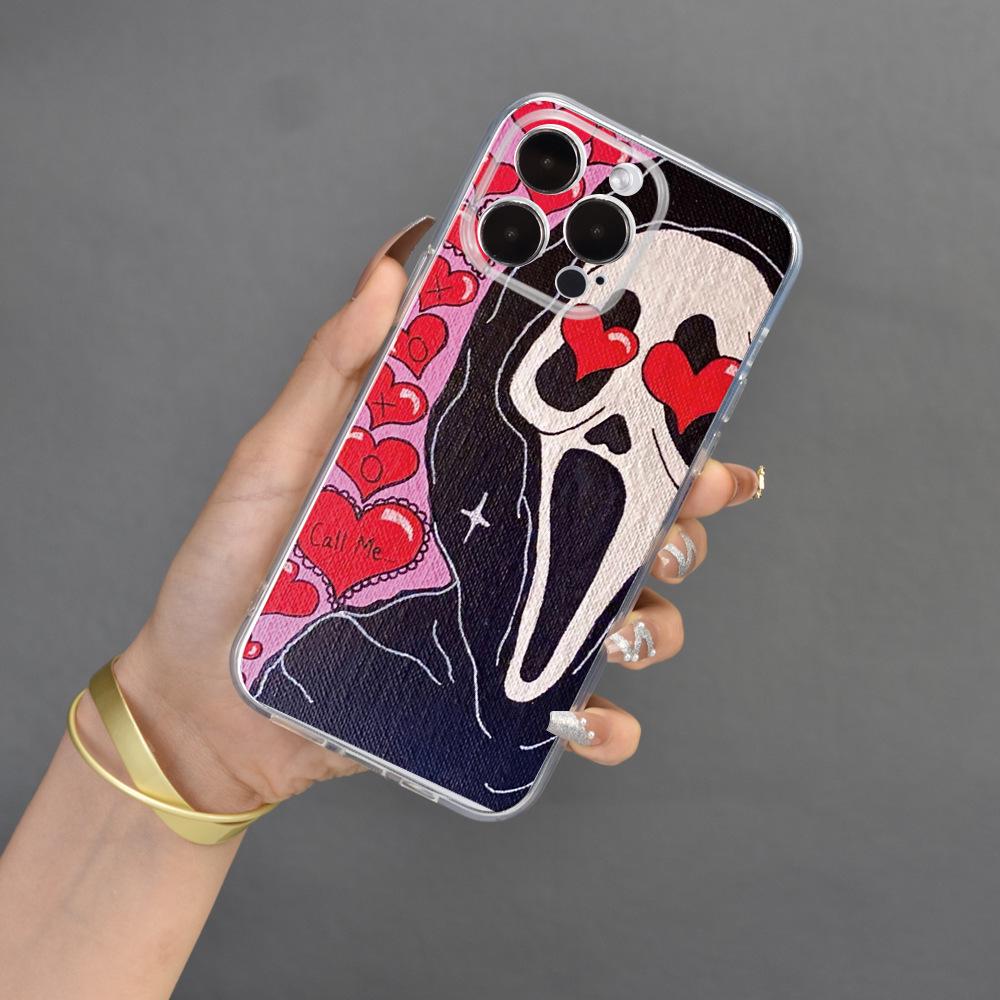 Skull Ghost Face Anti-Fall Protective Cover for Apple iPhone 15 - All-Inclusive Design with Lens Protection iPhone 13 Mini прозрачный
Skull Ghost Face Anti-Fall Protective Cover for Apple iPhone 15 - All-Inclusive Design with Lens Protection iPhone 13 Mini прозрачный