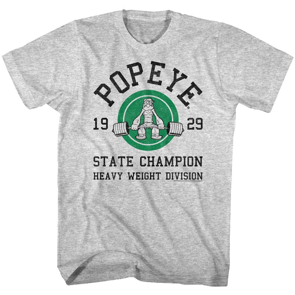 Popeye State Champion 1929 Men s T Shirt Heavy Weight Division Gym Cartoon Tee S
Popeye State Champion 1929 Men s T Shirt Heavy Weight Division Gym Cartoon Tee S