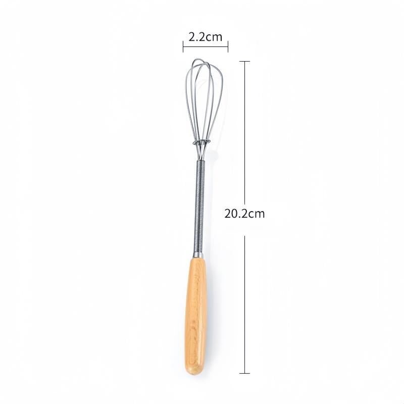 Stainless Steel Agitator Whisk Solid Wood Handle Mini Whisk Portable Manual Whisk Multifunctional Milk Frother Kitchen Tools чорний
Stainless Steel Agitator Whisk Solid Wood Handle Mini Whisk Portable Manual Whisk Multifunctional Milk Frother Kitchen Tools чорний