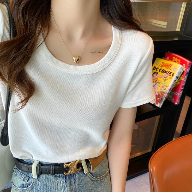 Women s White Basic Short Sleeve T-Shirt Casual Form Fitted Top S білий
Women s White Basic Short Sleeve T-Shirt Casual Form Fitted Top S білий