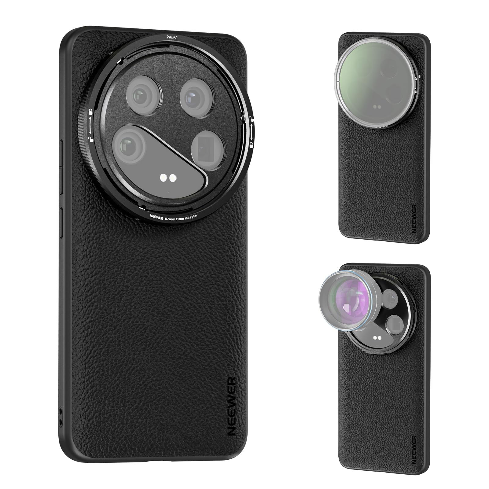 NEEWER Smartphone Case Compatible with Xiaomi 14 Ultra Protective Lens Synthetic 17mm Lens Filter Adapter Shock Scratch Wireless Charging Magnetic
NEEWER Smartphone Case Compatible with Xiaomi 14 Ultra Protective Lens Synthetic 17mm Lens Filter Adapter Shock Scratch Wireless Charging Magnetic