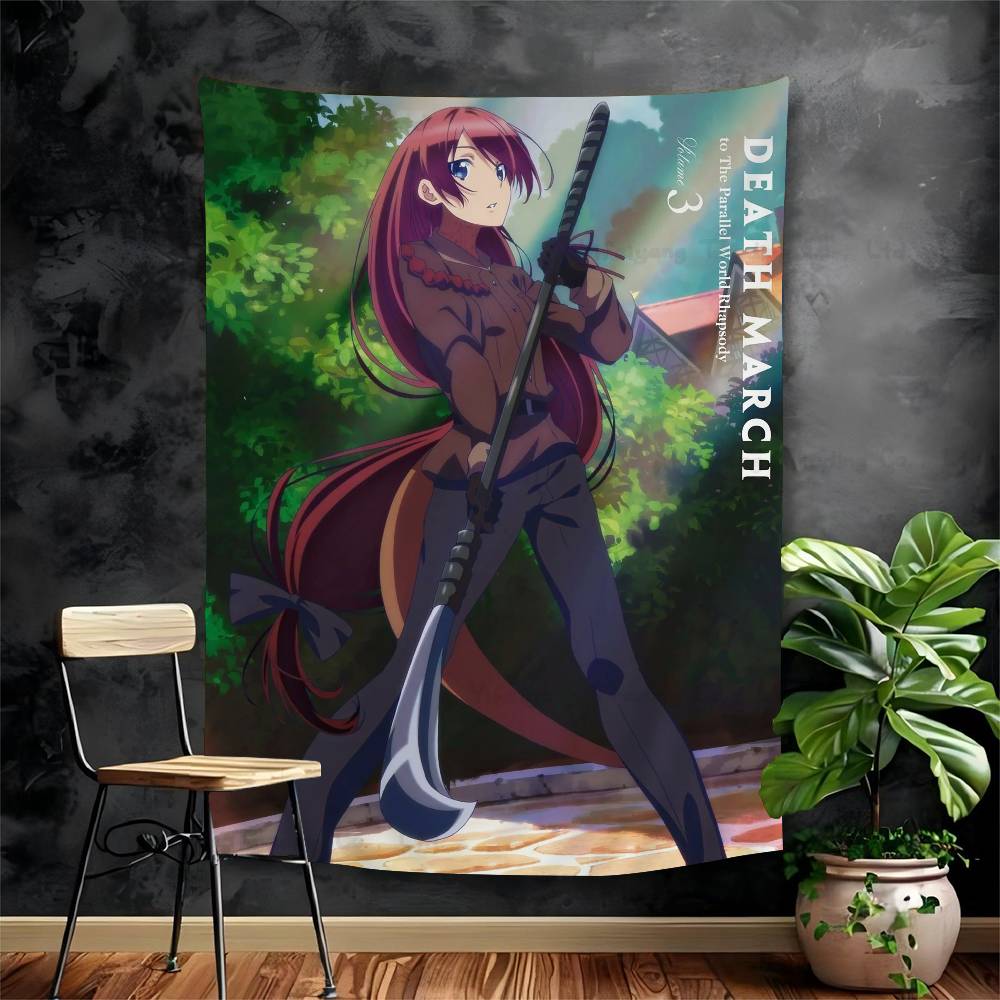 Death March To The Parallel World Rhapsody Hanging Bohemian Tapestry Bohemian Wall Tapestries Mandala Kawaii Room Decor 74x94cm(29x37in)
Death March To The Parallel World Rhapsody Hanging Bohemian Tapestry Bohemian Wall Tapestries Mandala Kawaii Room Decor 74x94cm(29x37in)